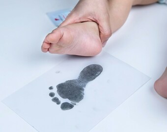 inkless baby footprint