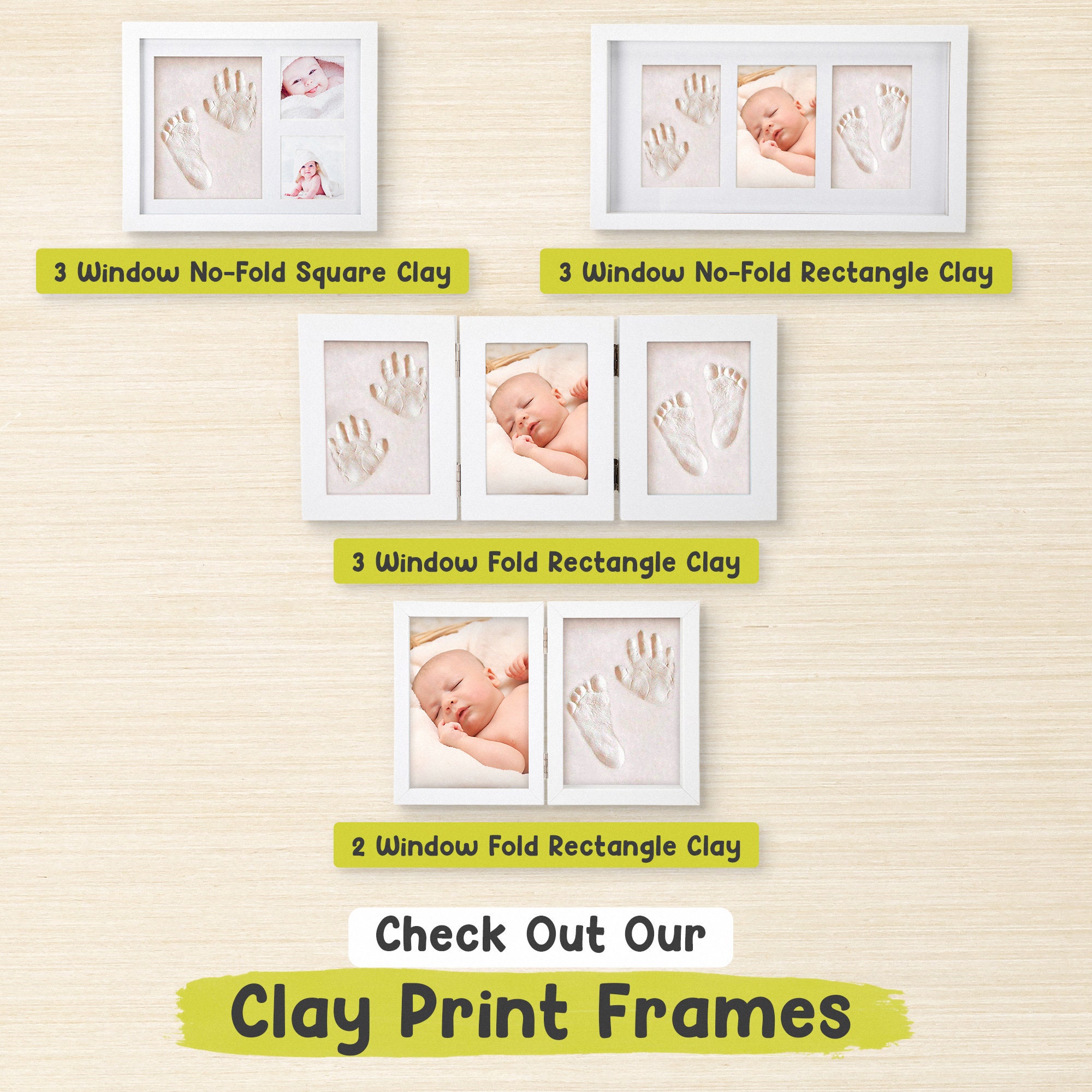 Baby Handprint Frame baby Picture Frame With Ink Frame Etsy UK