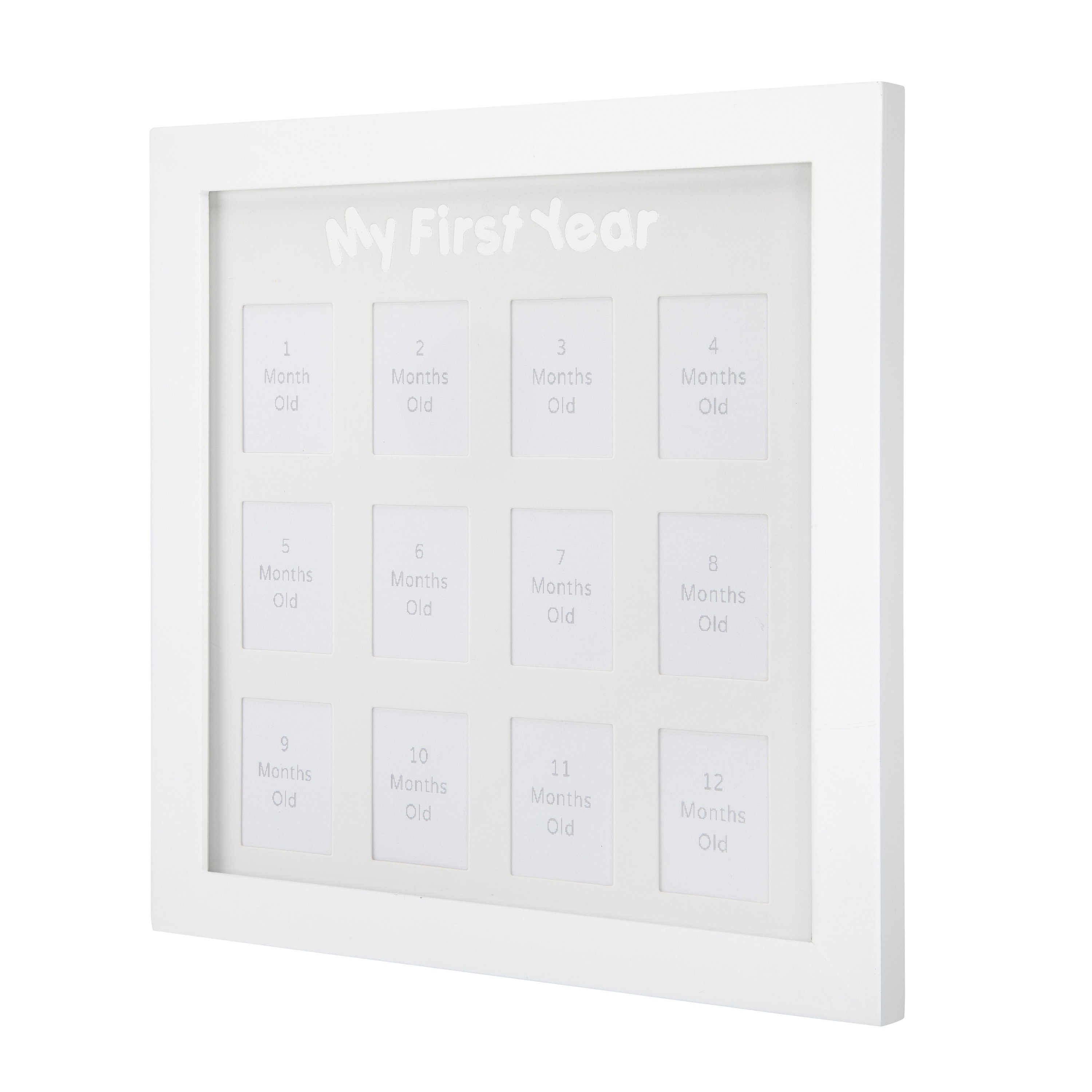 My FirstYear Picture Frame 12month Picture Frame in White Etsy