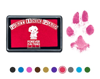 Kit d'empreintes de pattes d'animal facile à nettoyer | d'empreintes de pattes | Tampon encreur non toxique pour animaux de compagnie