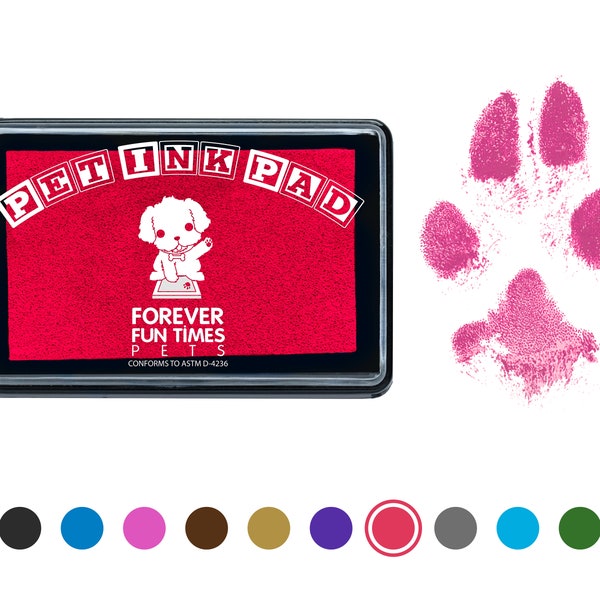 Easy-Clean Pet Paw Print Kit | Paw Print Pad | Non-Toxic Ink Pad for Pets