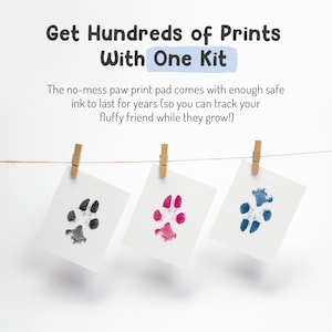 Easy-Clean Pet Paw Print Kit | Paw Print Pad | Non-Toxic Ink Pad for Pets image 8