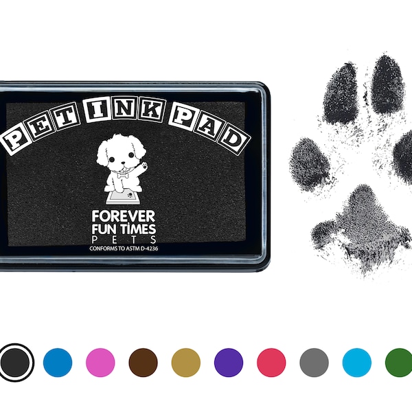 Easy-Clean Pet Paw Print Kit | Paw Print Pad | Non-Toxic Ink Pad for Pets