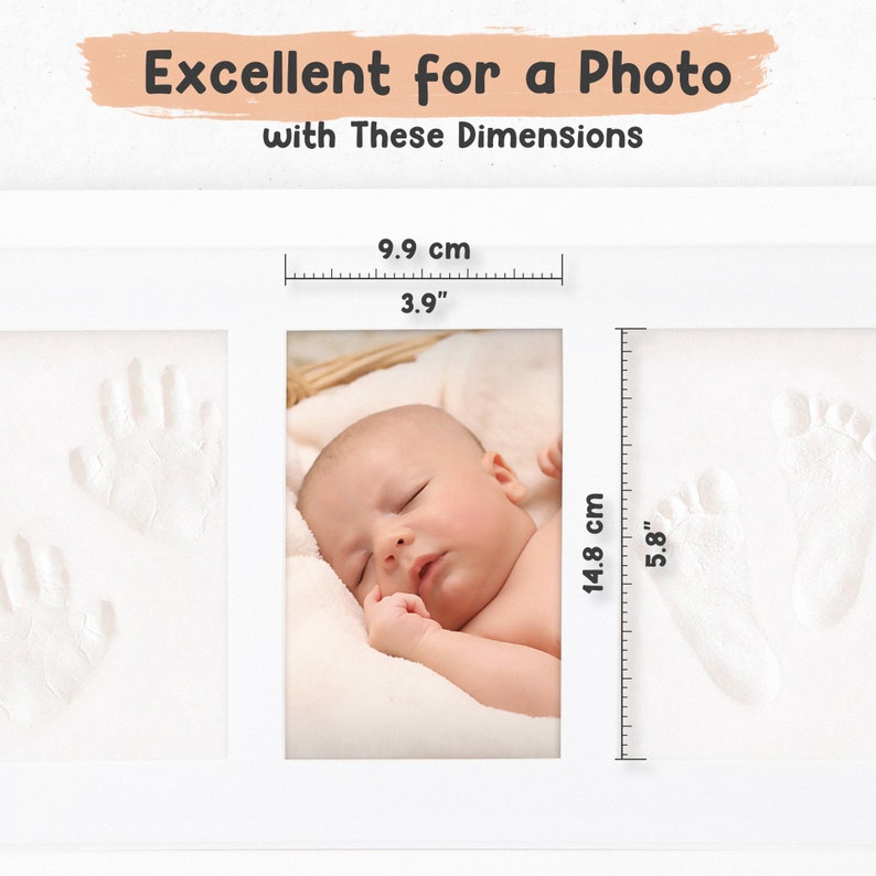 Baby Handprint Frame clay Handprint Kit Frame Their Etsy UK