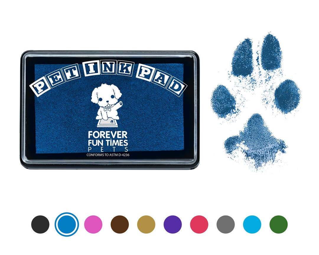 Easyclean Pet Paw Print Kit Paw Print Pad Nontoxic Ink Etsy