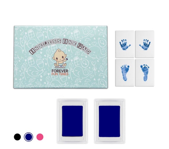 No-touch Inkless Baby Hand and Footprint Kit Painless Perfect Prints  Without a Drop of Ink on Your Child Inkless Print Kit blue 