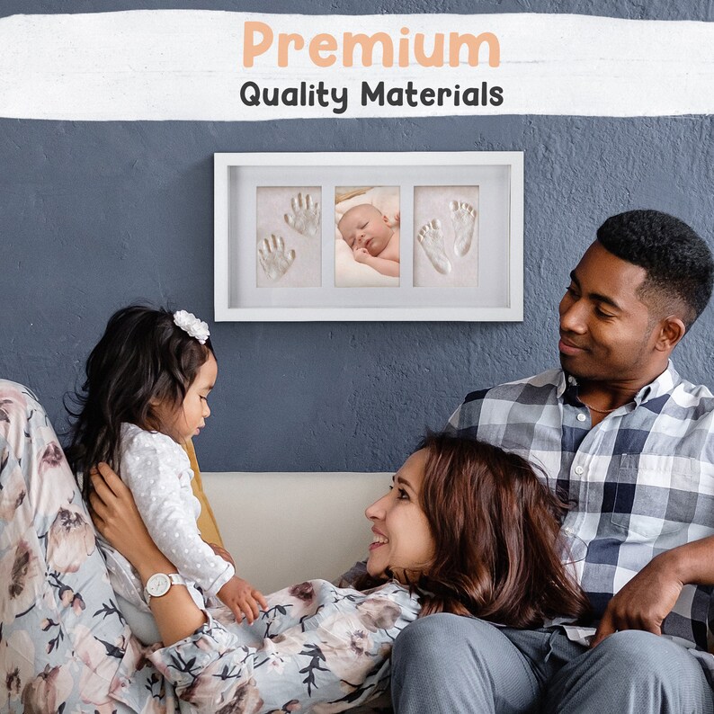 Baby Handprint Frame clay Handprint Kit Frame Their Etsy UK