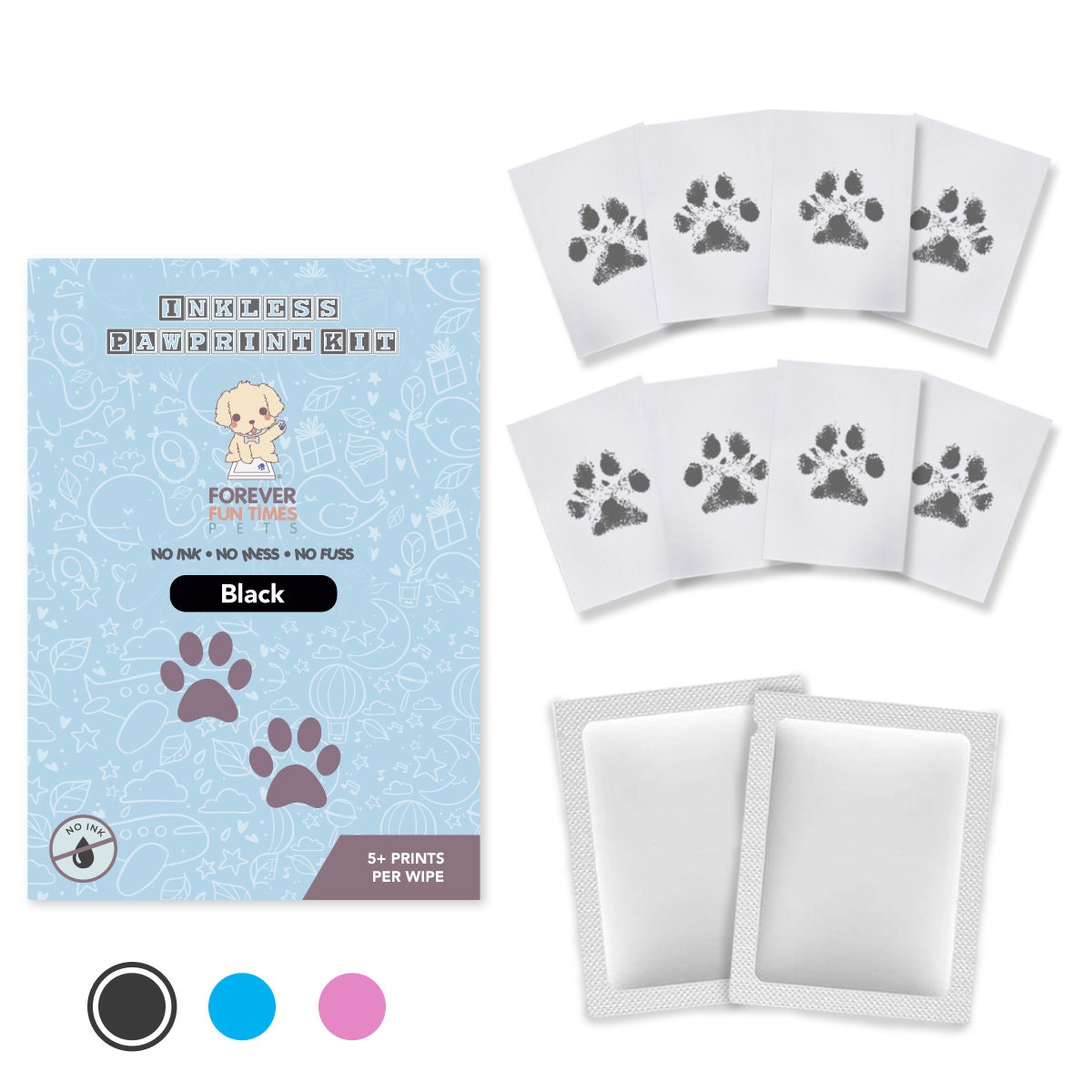 Scm-241 Medium Round Stamp - Cat Paw Print