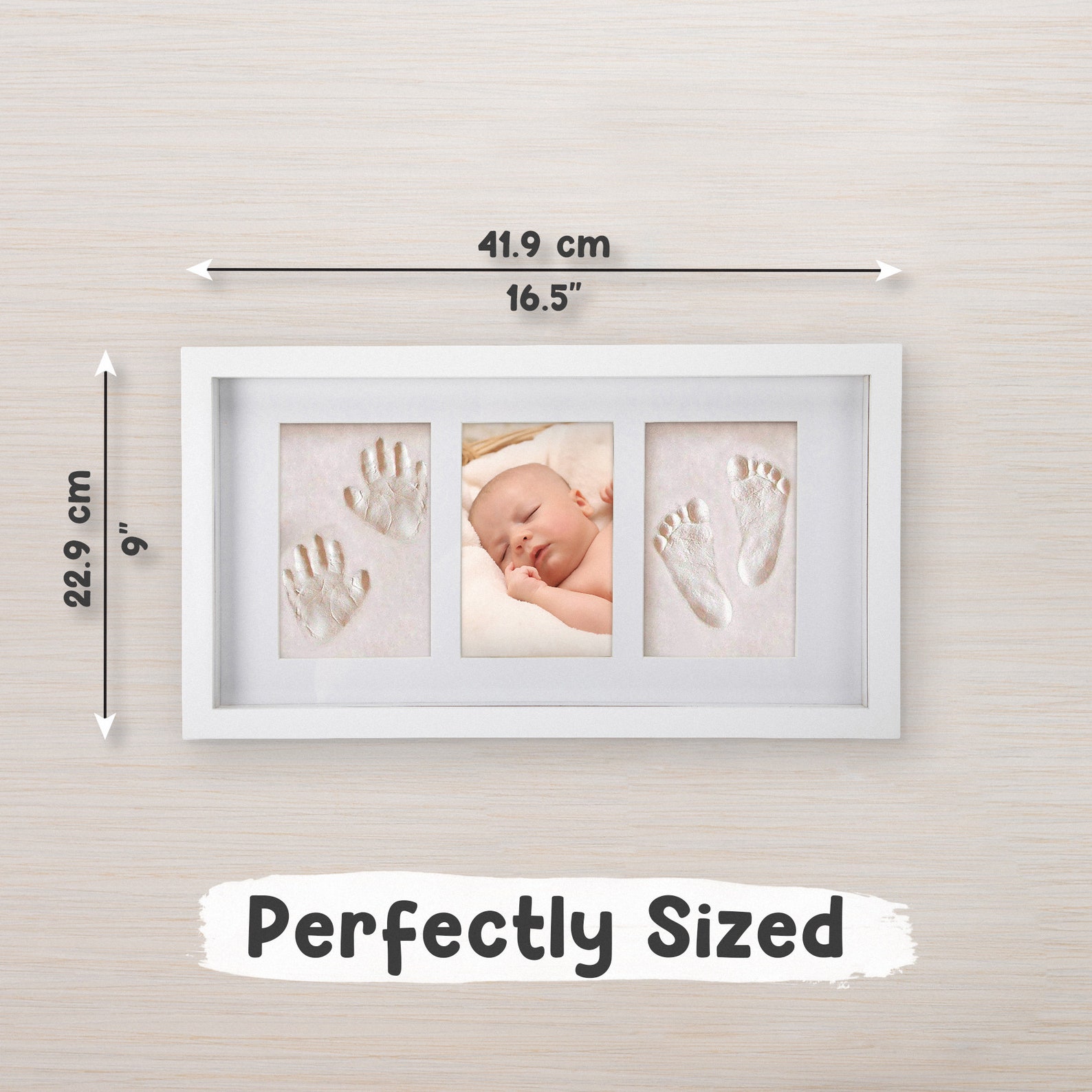 Baby Handprint Frame clay Handprint Kit Frame Their Etsy UK