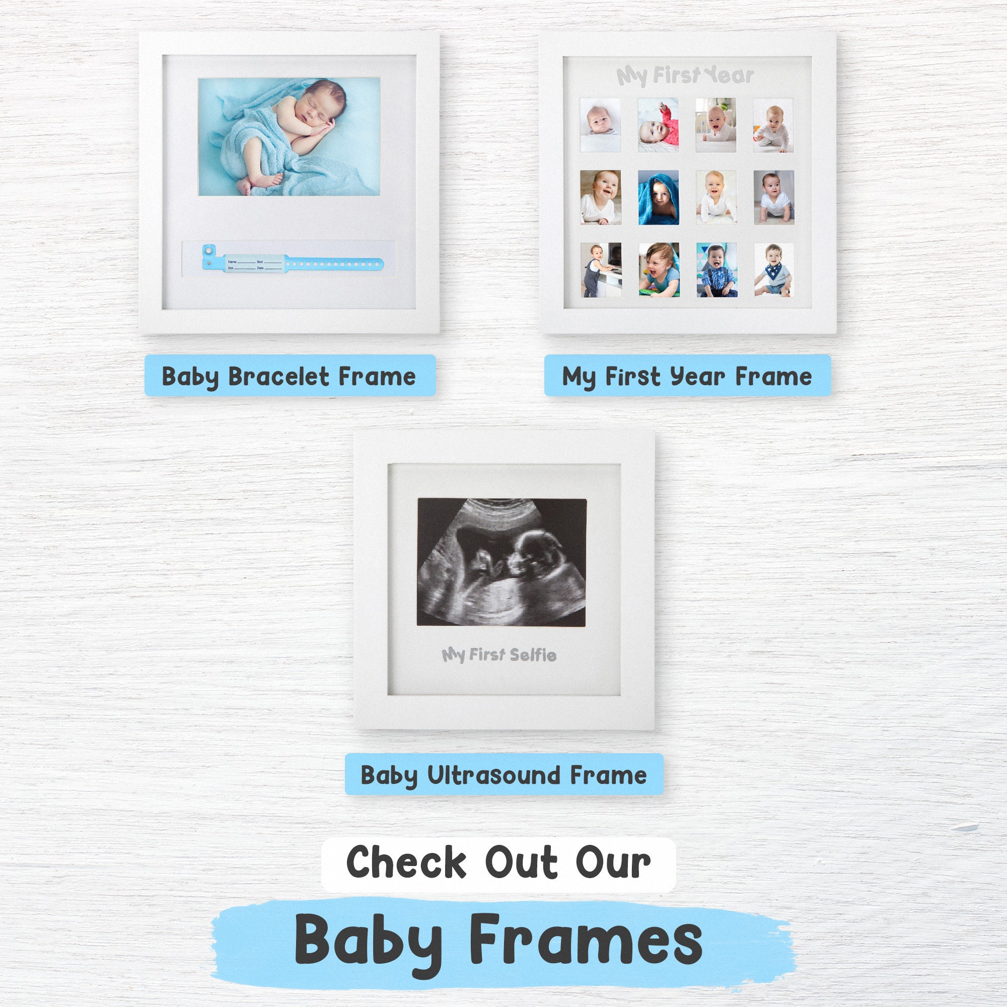 Baby Hospital ID Bracelet Firstyear Picture Frame Baby Etsy