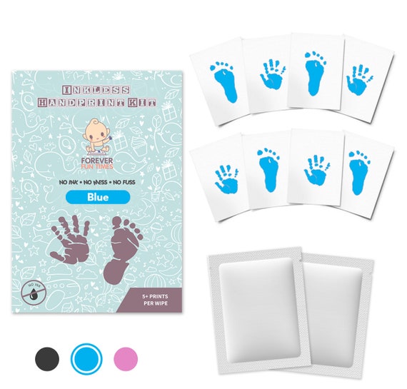 Blue Baby Inkless Print Kit With 2 Special Wipes by Forever Fun