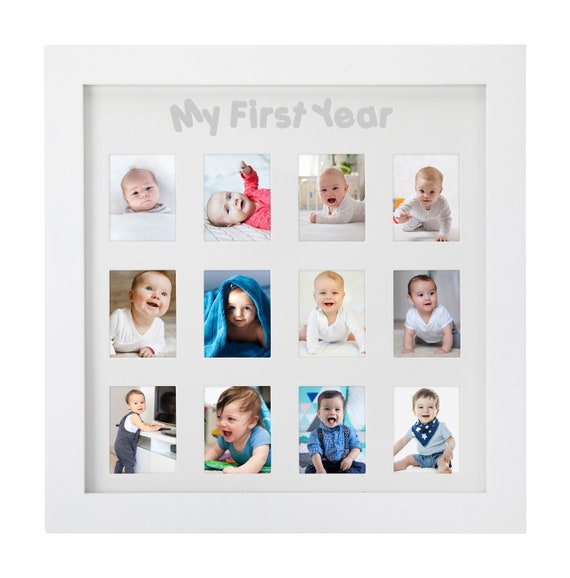 My Firstyear Picture Frame 12month Picture Frame in White Etsy UK
