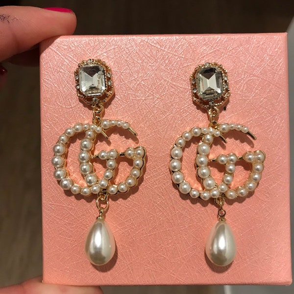 Pearl Designer Inspired Earrings