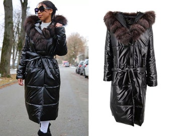 Hollert winter coat - SIRENA BLACK women's jacket, fashionable, winter, warm, women, handmade