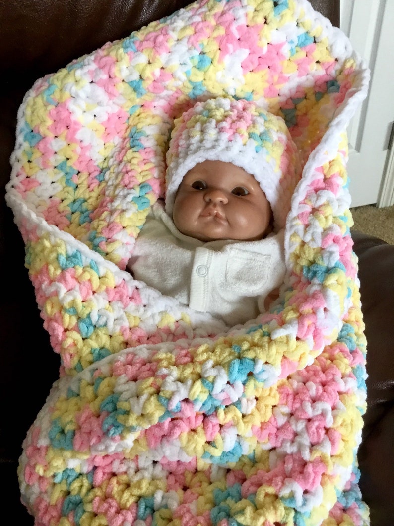 Chunky Baby Blanket Chunky Yarn Chunky Baby Crochet Baby | Etsy