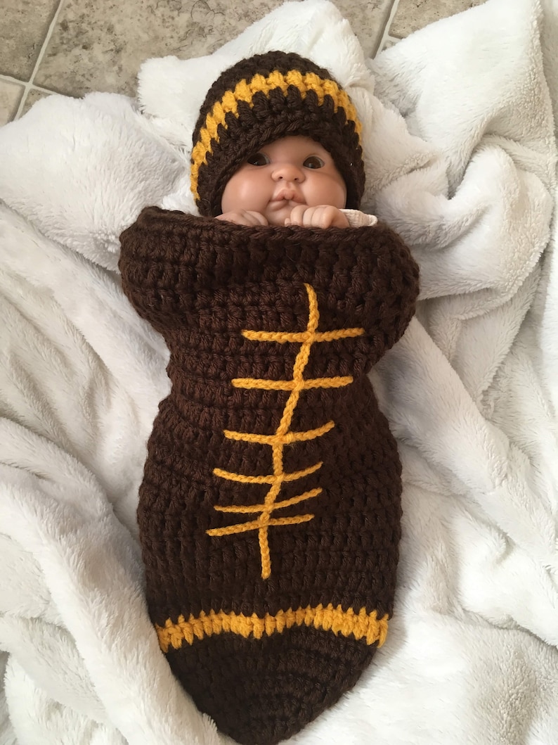 Football Baby Set Newborn Football Baby Football Outfit Etsy