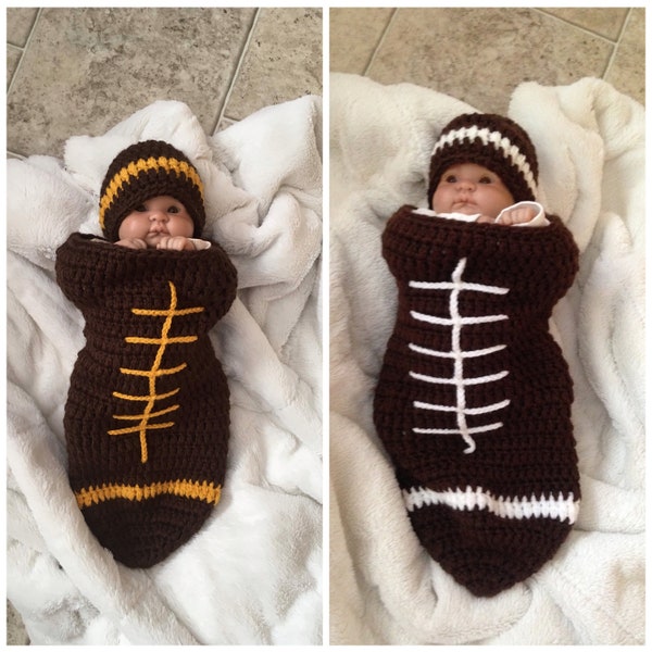 Football Baby Set, Newborn Football, Baby Football Outfit, Baby Boy Photo Prop, Newborn Halloween Costume, Halloween Photo Prop, Wyoming