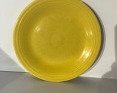 Yellow Fiesta Dinnerware 10 1 2 quot Dinner Plate Fiestaware Homer Laughlin China Co. Made in the USA This color Produced in 1987 Retired 2002