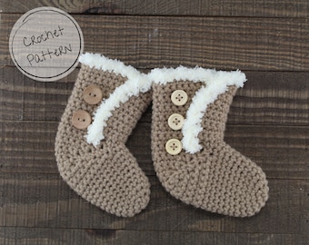 Crochet Snow Boot Gift Card Holder Pattern