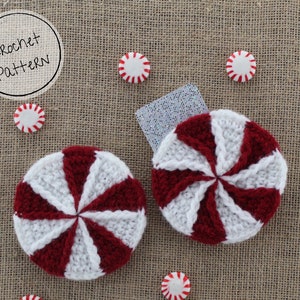 Modèle de porte-cartes cadeau au crochet à la menthe poivrée