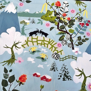 Lotta Kühlhorn IKEA Fabric: 2008 Scandinavian Folk Art Textile