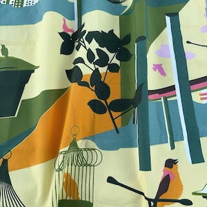 IKEA fabric Sweden AB 2008 Lotta Kuhlhorn Cotton canvas Curtains  Birds print