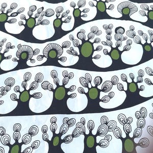 Cilla Ramnek IKEA Fabric: Abstract Tree Print, Scandinavian Modern - 58&quot; Wide