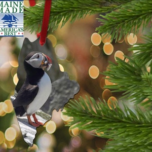 Puffin, Ornament, Maine harbor, coastal, egg rock, Bar Harbor, Machias seal Island, Nautical Photography,