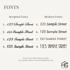 Glossy Black House Address Number Sign | Modern Address | Cursive ...