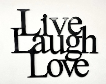 Live Laugh Love Sign | Gallery Wall | Wall Decoration | Realtor Gift | Housewarming Gift |