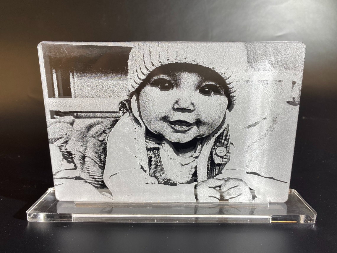 Custom Laser Engraved Acrylic Photo Personalized Photo Etsy