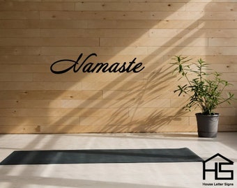 Namaste Sign | Namaste Cut Out  | Custom Word Cut Out | Gallery Wall | Wall Decor |