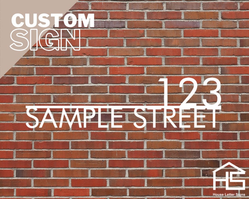 Modern House Numbers | Modern Address | House Number Plaques | Address ...