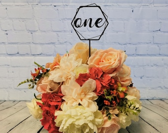 Acrylic Table Numbers Flower Arrangements | Table Numbers | Table Number Cut Outs | Wedding Table Decor | Reception Decor