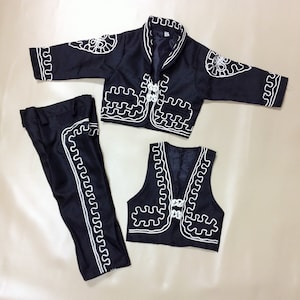 Charro Outfit For Boy Mariachi Outfit Black and White Charro Suit Traje de Charro Mexican Costume