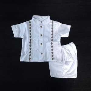 White Mexican Manta Boy Outfit Size 6mos-5years Different Sizes Juan Diego Outfit Handmade image 4
