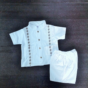 White Mexican Manta Boy Outfit Size 6mos-5years Different Sizes Juan Diego Outfit Handmade image 3