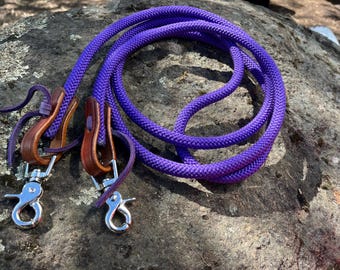 Waterloop reins with snaps.