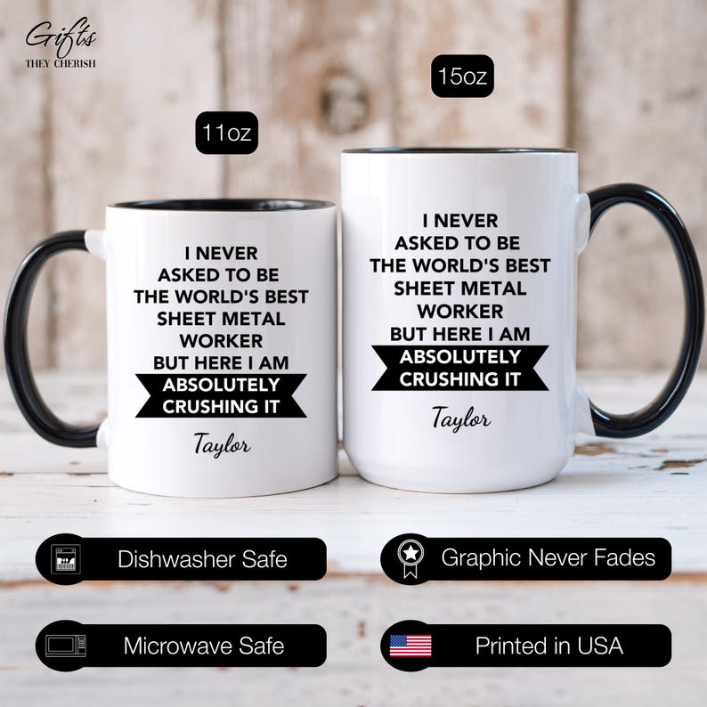 Sheet Metal Worker Personalized Gift, World's Best Sheet Metal Worker