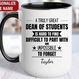 Dean of Students Personalized Gift, Dean of Students Thank You Mug, Dean of Students Cup, Dean of Students Retirement Farewell Gift