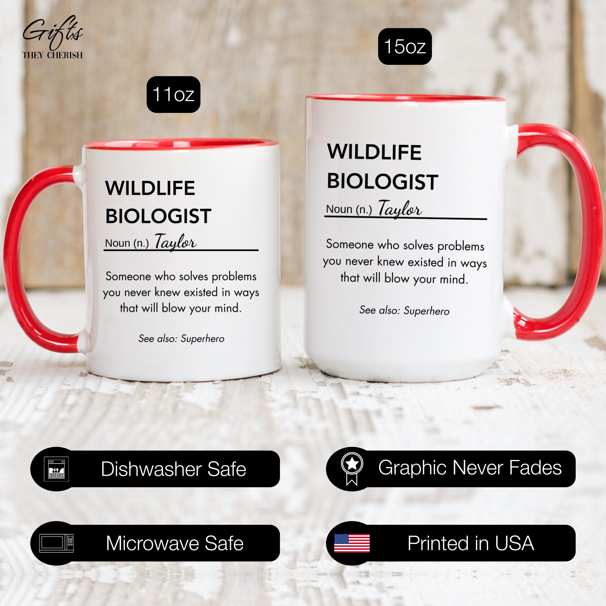 Wildlife Biologist Personalized Gift, Wildlife Biologist Definition Mug ...
