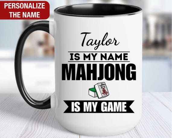 Mahjong Is My Game Personalized Mug, Custom Mahjong Mug, Mahjong Gifts, Mahjong Coffee Cup, Mahjong Coffee Mug