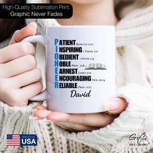Taza personalizada de JW Pioneer, regalos de la escuela de pioneros de JW, taza de café de la escuela de servicio de pioneros de JW, regalos de JW para pioneros, hermano de la escuela de pioneros de JW imagen 4