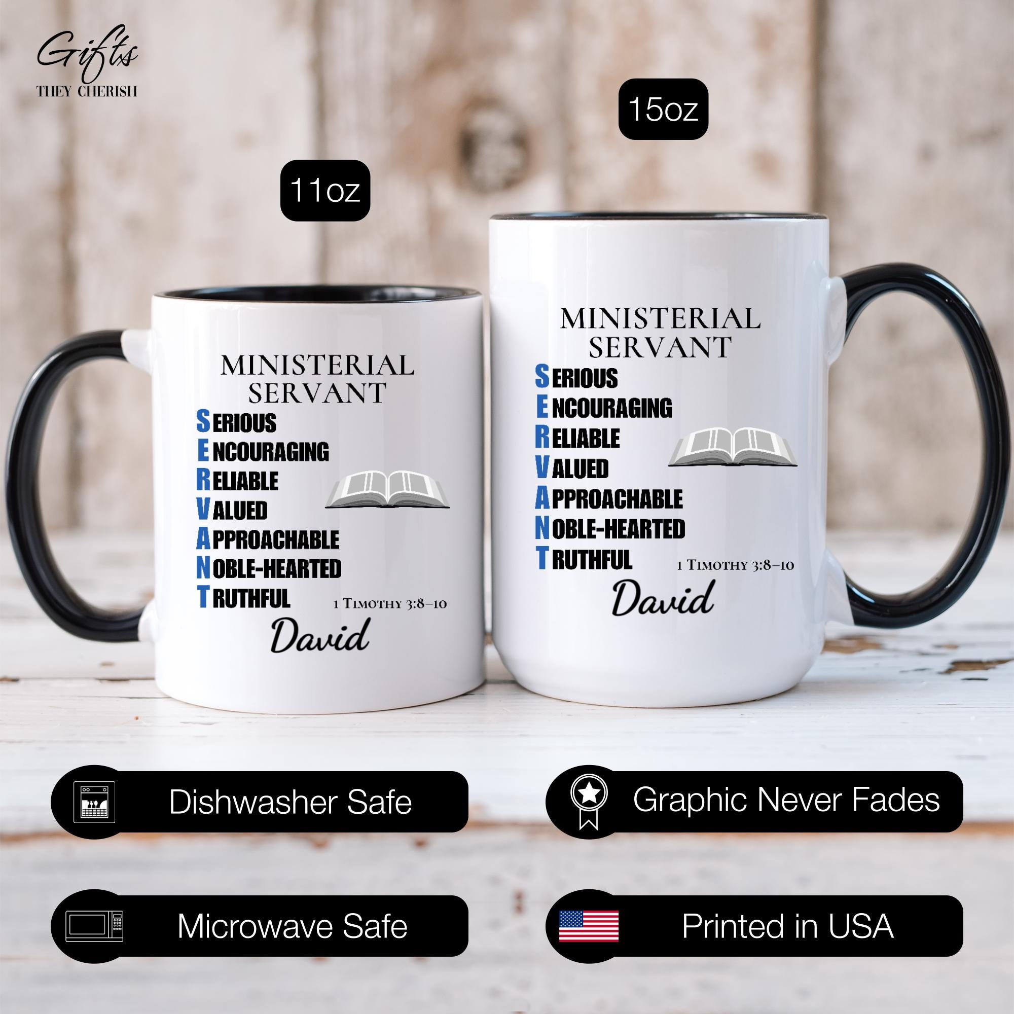 Ministerial Servant Personalized Gift, Ministerial Servant Mug, Ministerial Servant  Coffee Cup - Etsy