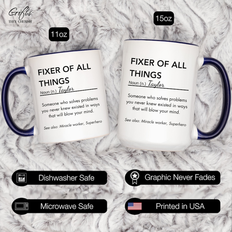 Personalized Fixer of All Things Mug, Fixer of All Things Coffee Cup