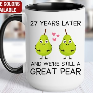 27th Anniversary Gift for Him, 27 Year Anniversary Gift for Her, 27th Wedding Anniversary Gift for Him, 27th Anniversary Gift for Couple Mug