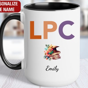 Personalized LPC Graduation Gift, LPC Gift for Her, Licensed Professional Counselor Cup, Licensed Professional Counselor Graduation Gifts