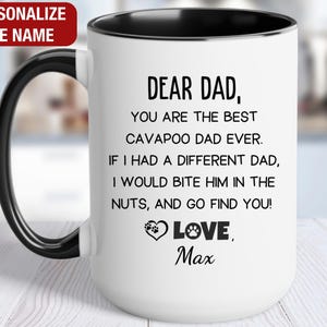 Cavapoo Coffee Mug, You Are the Best Cavapoo Dad Ever, Cavapoo Owner Gift, Cavapoo Coffee Cup, Cavapoo Lover Gift