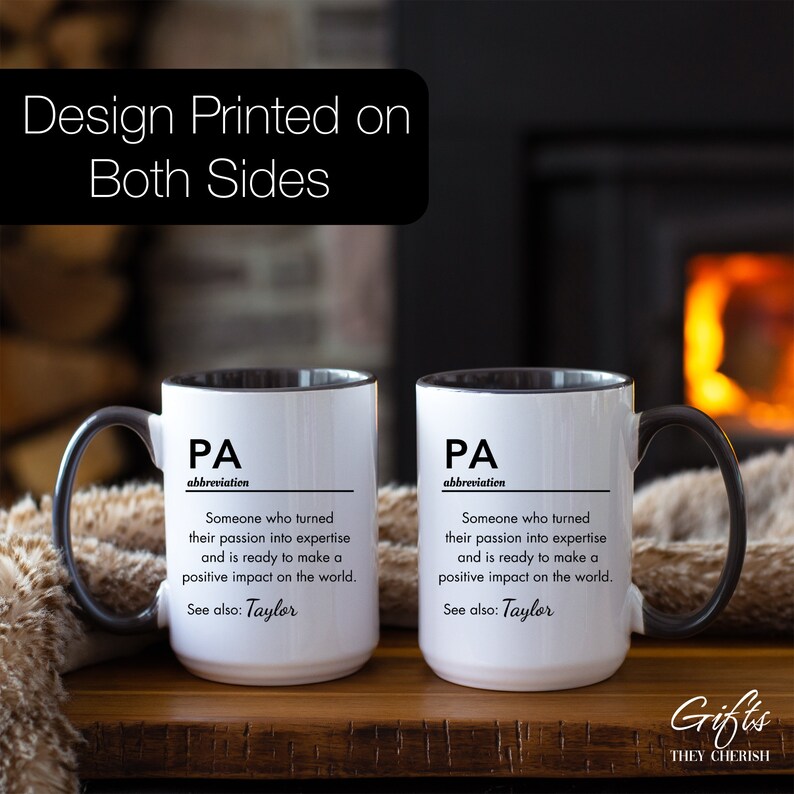 Personalized PA Graduation Gift, PA Definition Mug, Physician Assistant Gifts, PA Graduate Gift, Custom Physician Assistant Graduation Gift afbeelding 3
