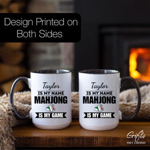 Mahjong Is My Game Personalized Mug, Custom Mahjong Mug, Mahjong Gifts, Mahjong Coffee Cup, Mahjong Coffee Mug image 3